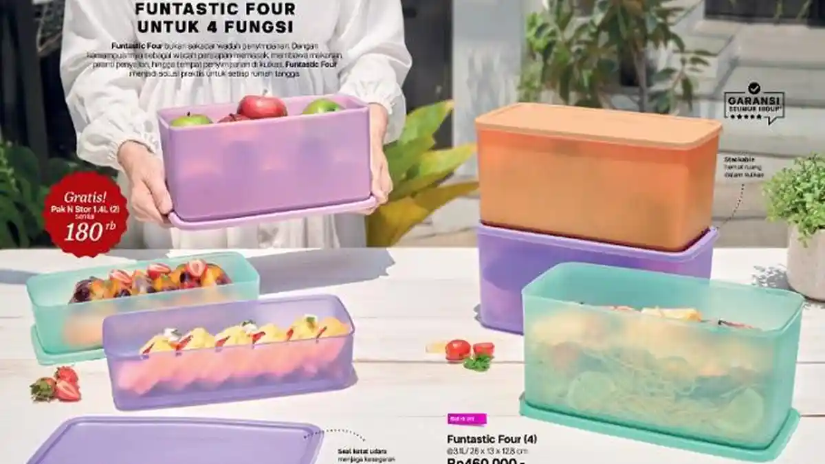 KATALOG Promo Tupperware 3-5 Oktober 2023 Piknik Set Warna dan Motif Baru Diskon, Extra Bonus