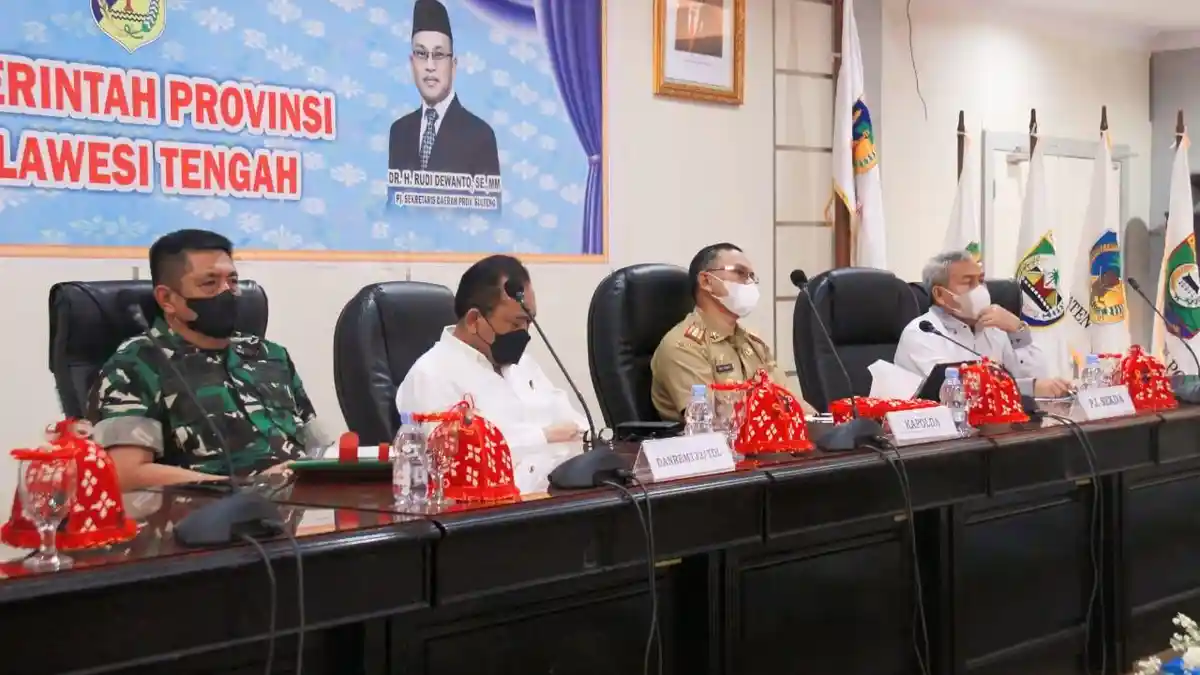 Rapat Daring TPID Sulteng, Mendagri Bacakan Capaian Inflasi Pemerintah Daerah