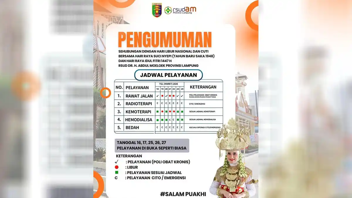 Selama Libur Idul Fitri, RSUDAM Komitmen Beri pelayanan Optimal