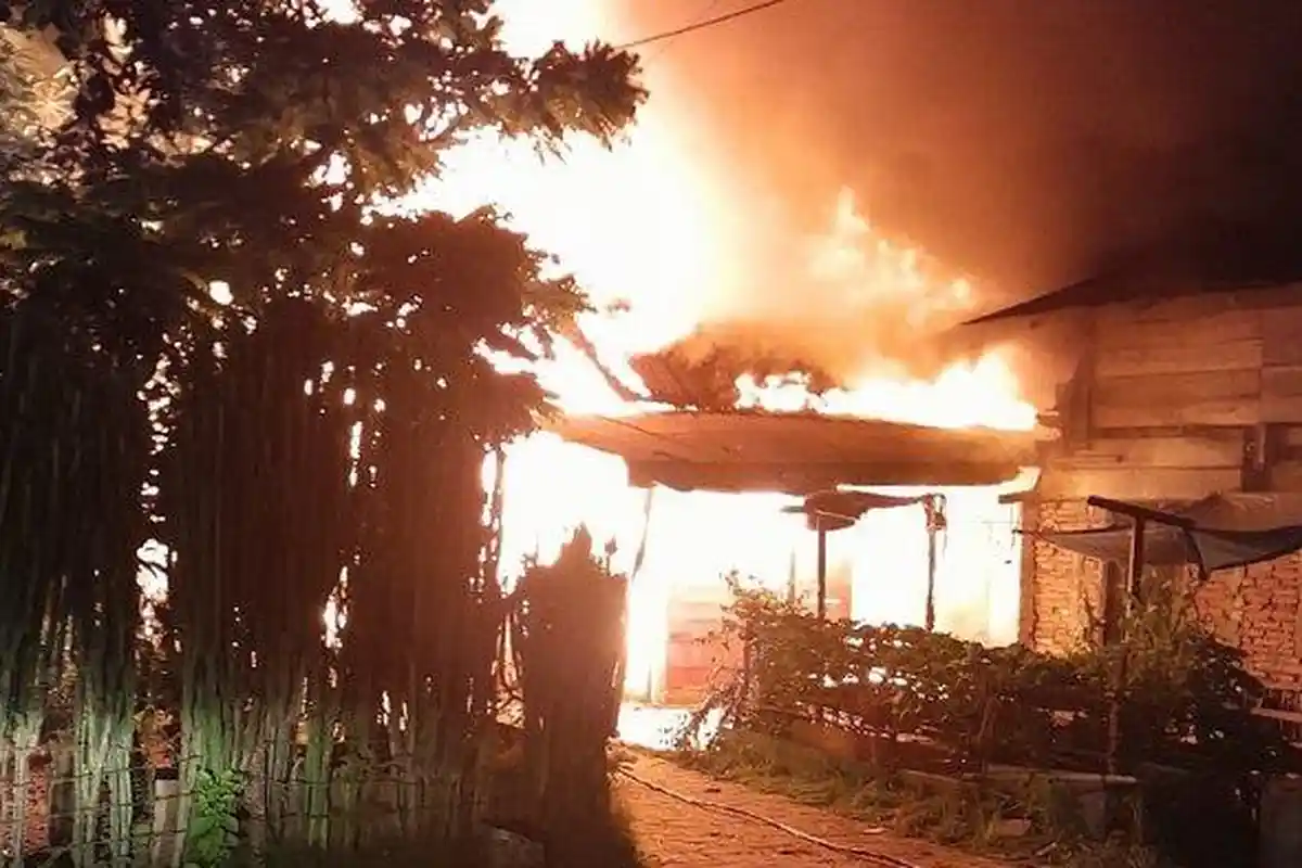 Lima Rumah, Kantor Datok Penghulu, dan Balai Desa di Tamiang Terbakar, Kerugian Ditaksir Rp 1 Miliar