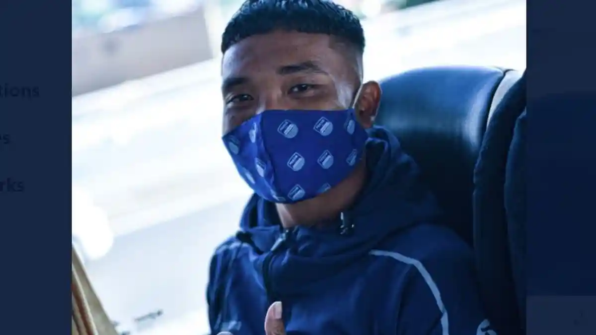 Mario Jardel Persib Bandung Pakai Masker Biru, Ajak Bobotoh Taat Protokol Kesehatan
