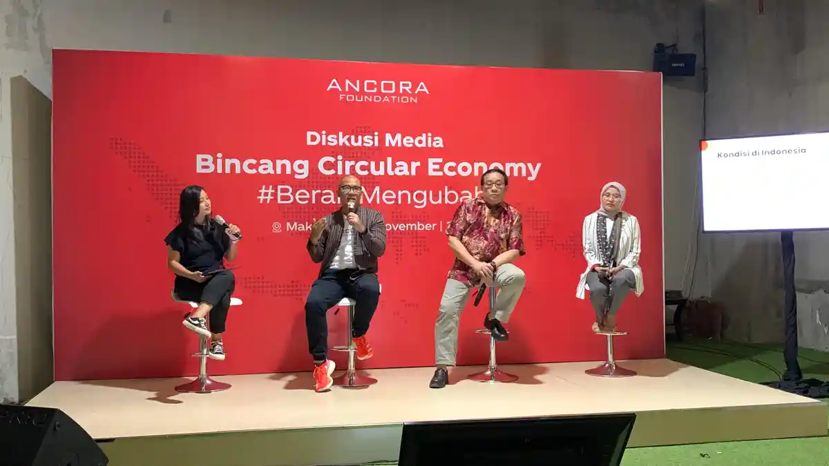 Bincang Circular Economy Ancora Foundation: Sampah Makassar Bisa Hasilkan Rp22,5 Juta per Hari