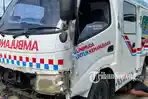 Ambulans UNIMUDA Sorong Terlibat Kecelakaan, Bodi Mobil Penyok: Diduga Sopir Hilang Kendali