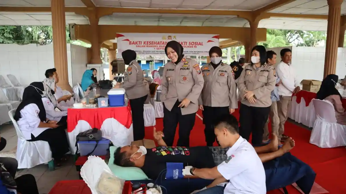 Jelang Hari Jadi Ke-74 Polwan Polres Asahan Bakti Kesehatan dan Bakti Sosial