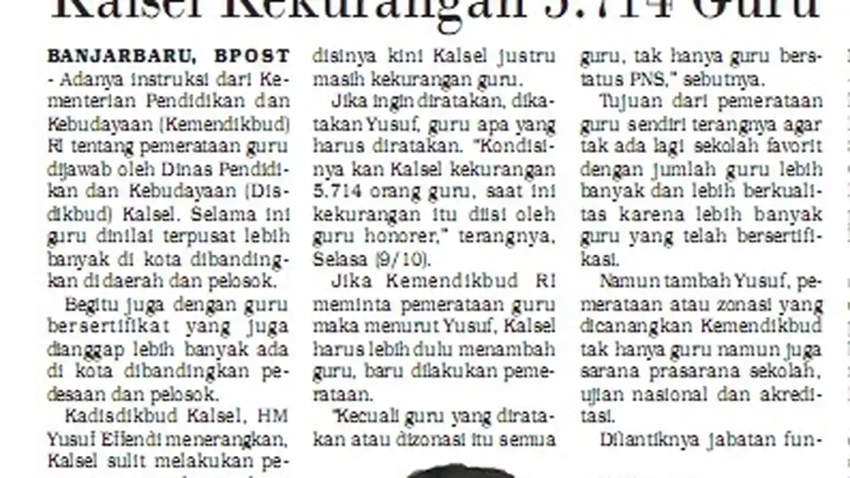 Kalsel Kekurangan Guru, CPNS 2018 Hanya Dapat 328 Formasi