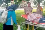 Polisi Selamatkan Keluarga Pemudik dari Kecelakaan di Rest Area KM 163 A Lampung Tengah