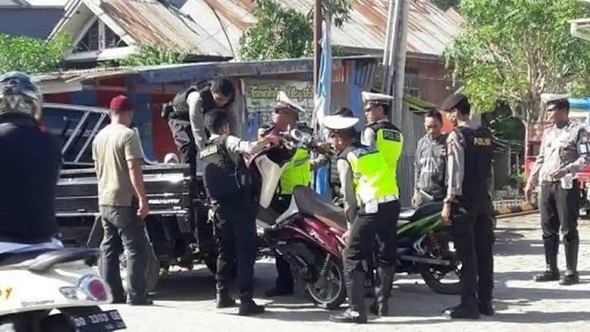 Satlantas Polres Jeneponto Temukan Banyak Pelanggaran Lalulintas Saat Kampanye Pilkada 2018