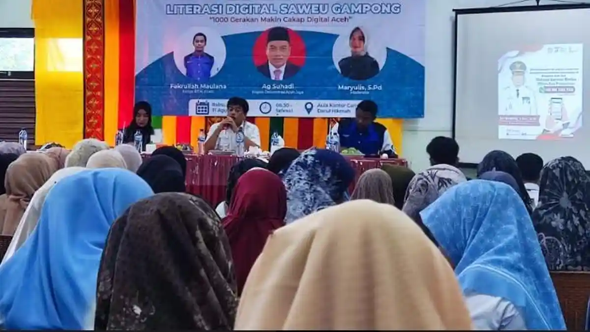 RTIK Aceh Seminar Literasi Digital Saweu Gampong, Antisipasi Dampak Negatif Media Digital dan Sosmed