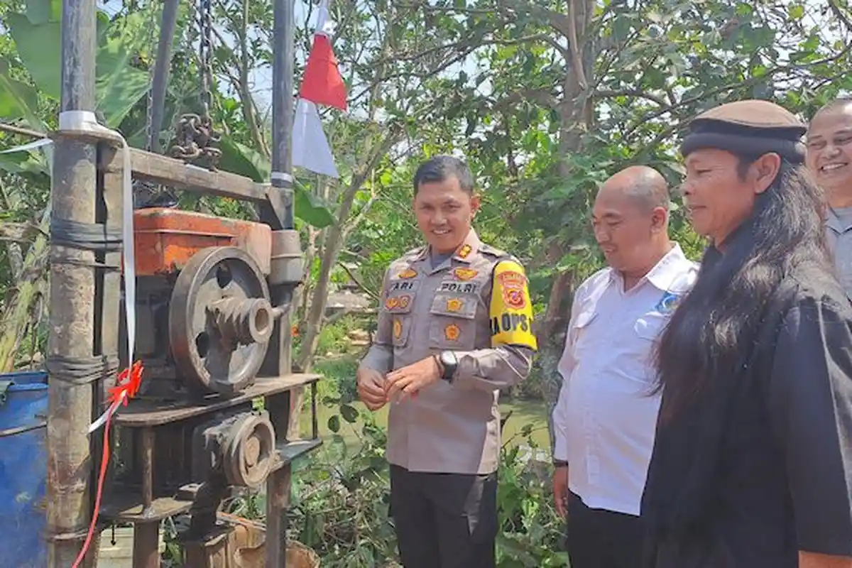 13 Tahun Krisis Air Bersih, Warga Gunungbatu Dapat Bantuan Sumur Bor dari Kapolres Sukabumi Kota