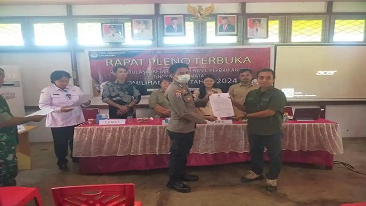 Kecamatan Ngabang Gelar Rapat Pleno Terbuka Rekapitulasi DPSHP