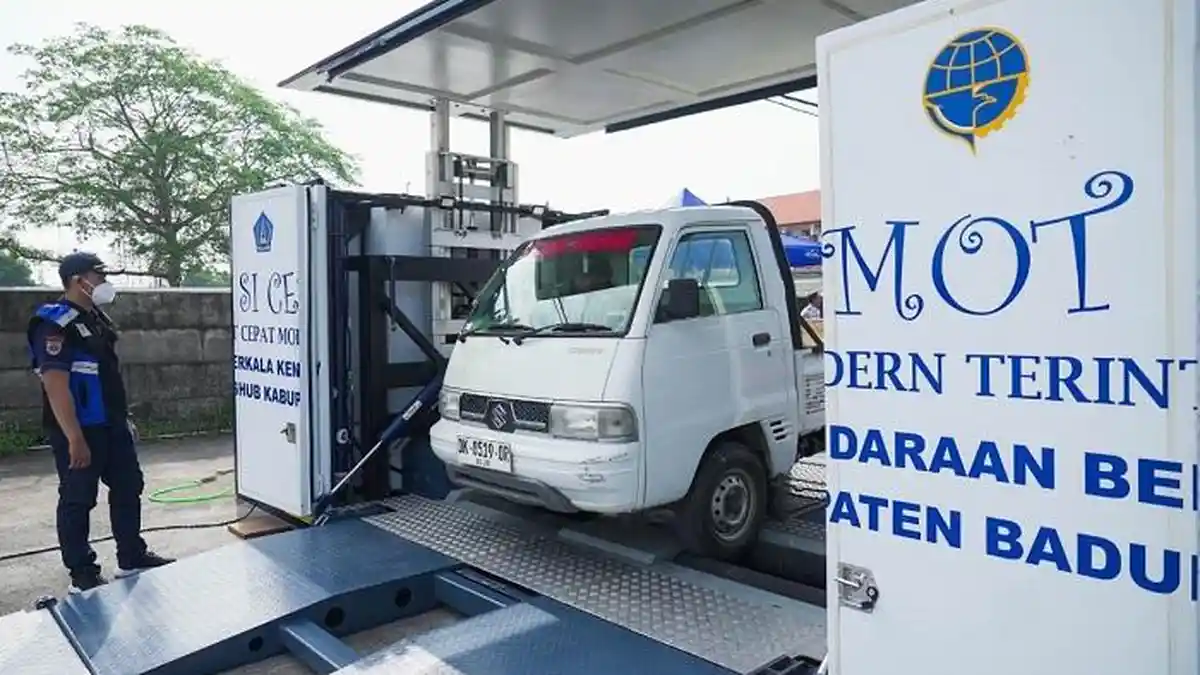 Masih Tahap Uji Coba, Layanan Mobil Uji Berkala Keliling di Terminal Mengwi Tinggi Peminat