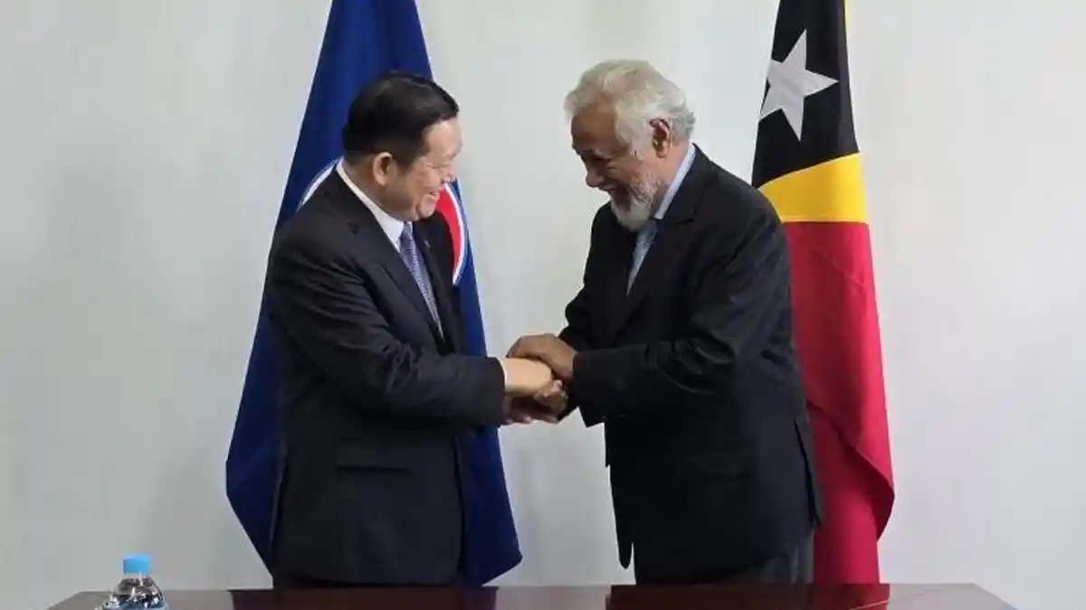 PM Timor Leste Sumringah Saat Terima Kunjungan Kehoramatan Sekjen ASEAN