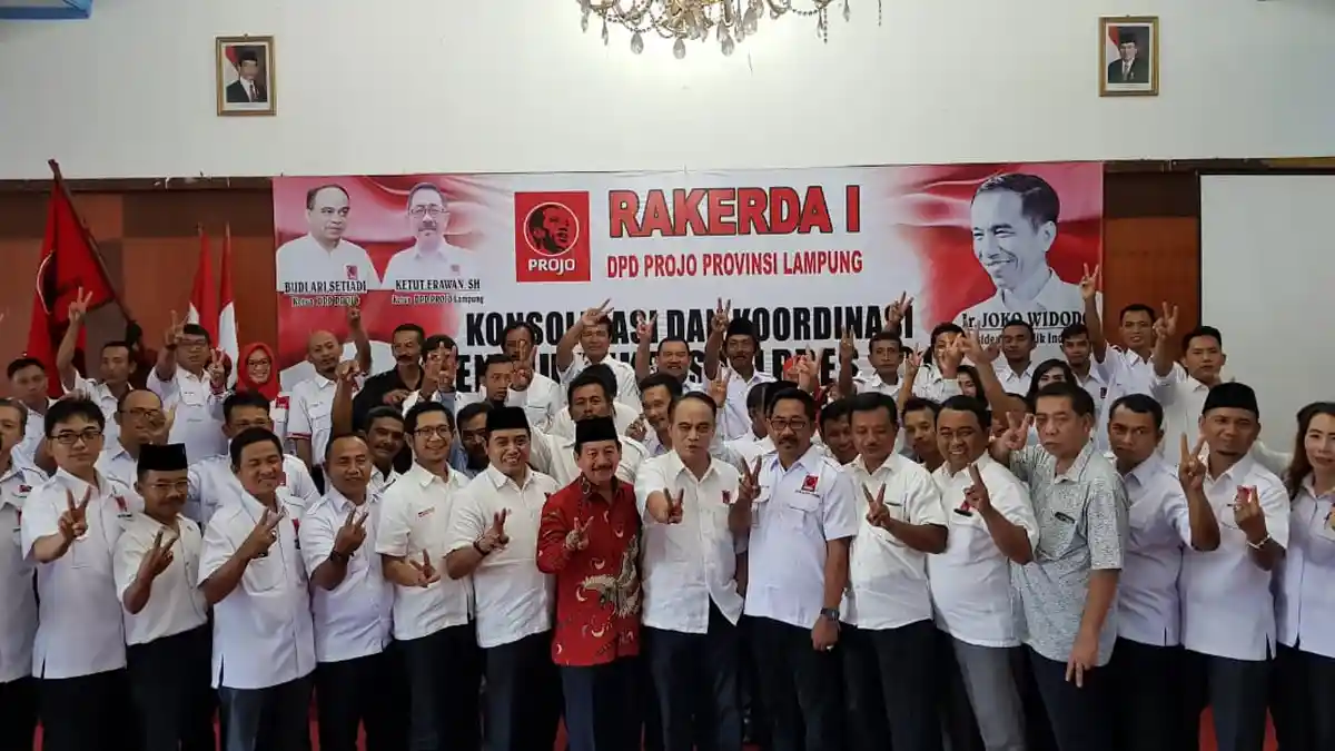 PROJO Lampung Optimis Jokowi Jadi Presiden Hingga 2024