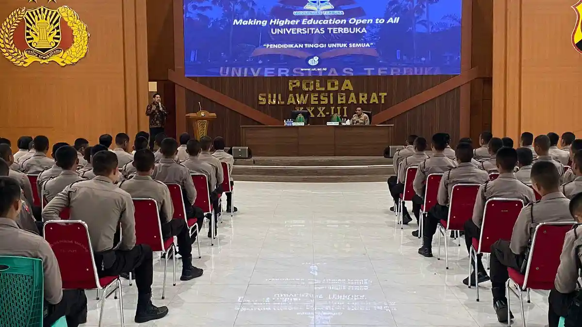 UT Majene Tawarkan Sistem Pendidikan Fleksibel dan Terbuka Kepada 250 Bintara Muda Polda Sulbar
