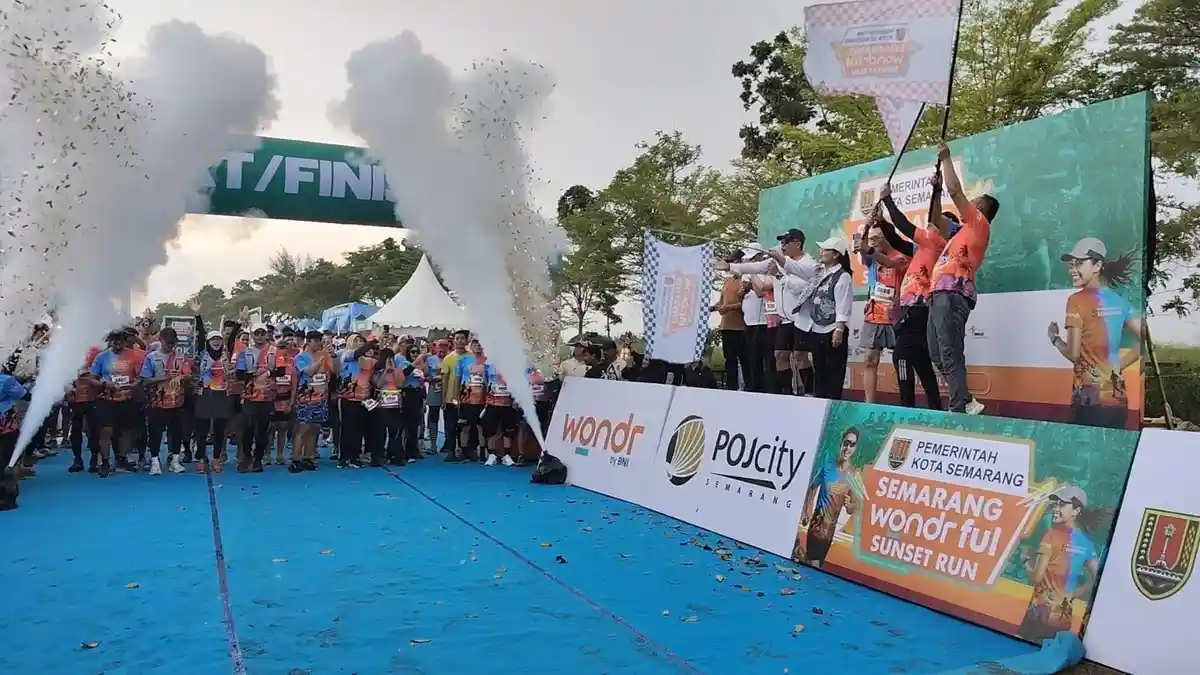 Wonderful Sunset Run Tawarkan Ajang Lari Sore di Pesisir POJ City Semarang
