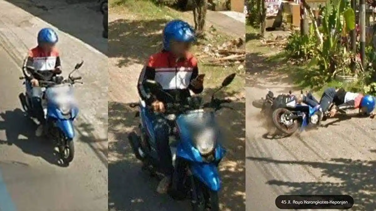 Nekat Main HP Sambil Kendarai Motor, Detik-detik Kecelakaan di Malang Ini Beri Pelajaran Berharga