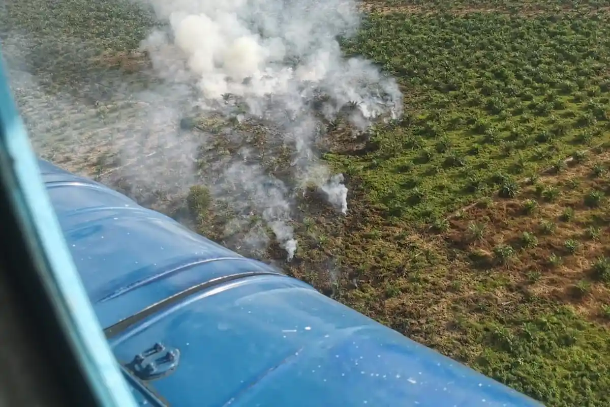 Temukan Titik Api di Tanjab Barat, Helikopter Water Bombing Dikerahkan untuk Tanggulangi Karhutla