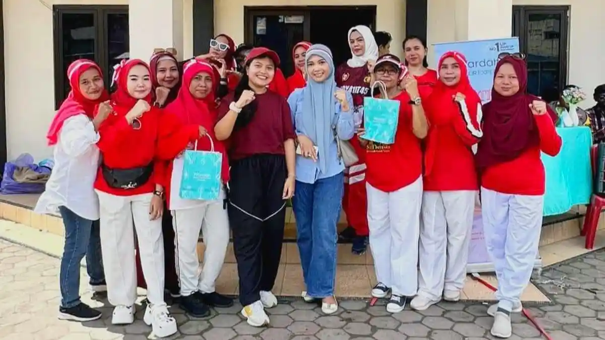 Wardah Beauty Ambon Support Lomba 17an di Polsek Sirimau