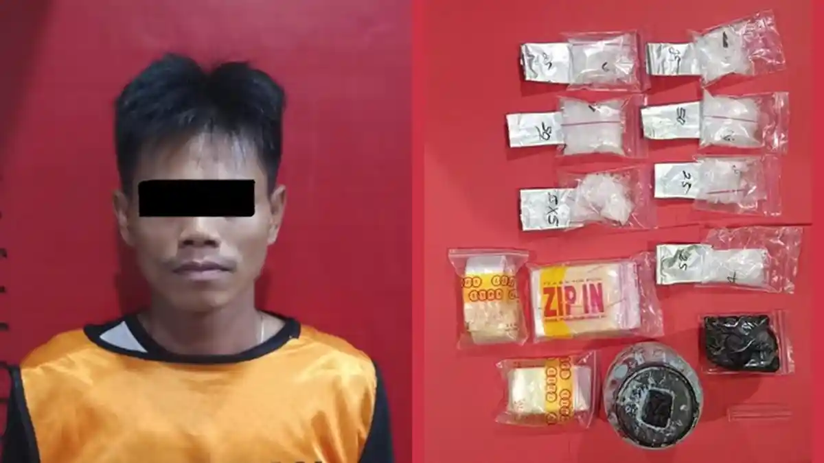 Sopir Ini Simpan 2 Ons Sabu di Bawah Meja, Digiring ke Polda Kalsel