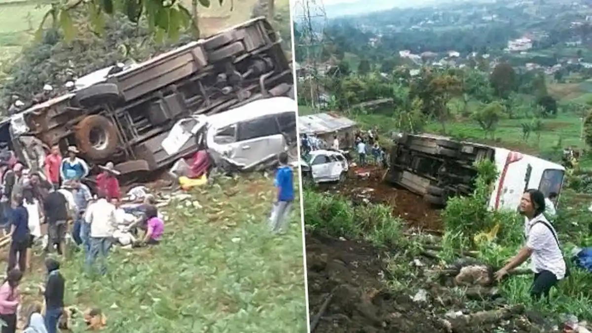 Kecelakaan Maut Kembali Terjadi di Puncak , Lalu Lintas Macet Total
