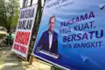 Baliho Arteria Dahlan Musuh Orang Sunda Dipasang Depan Gedung DPRD Jabar