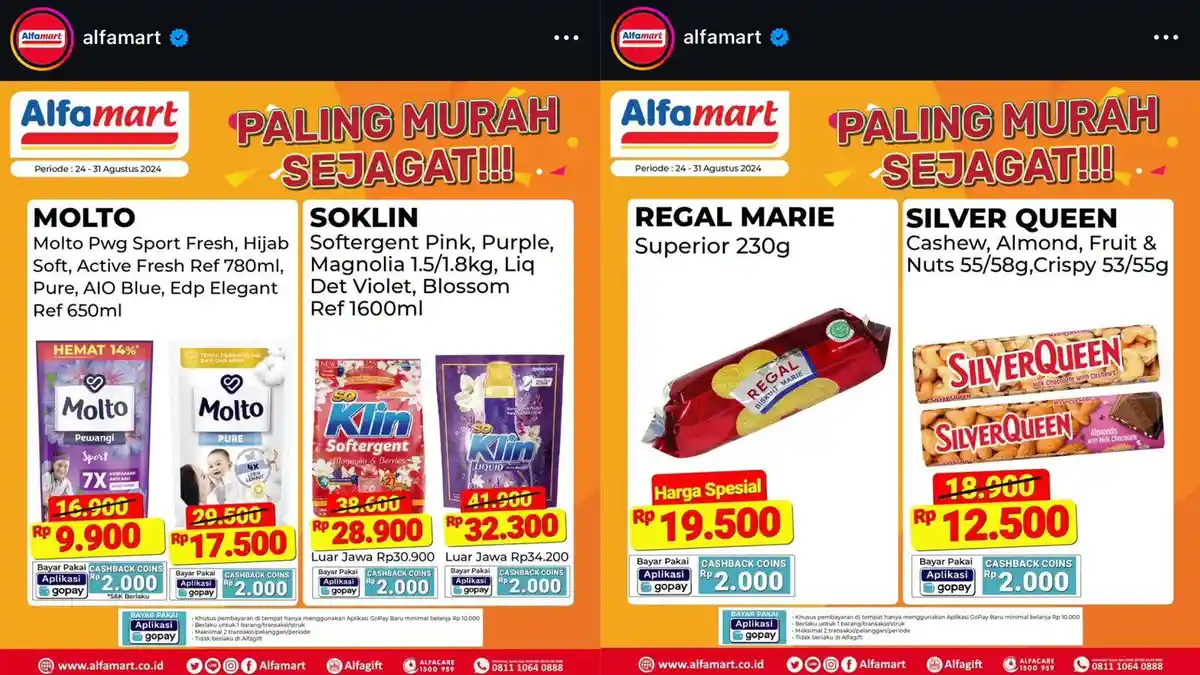 Promo Alfamart Hari Ini, Ada Produk Super Murah Molto Pewangi Rp 9.900 ...