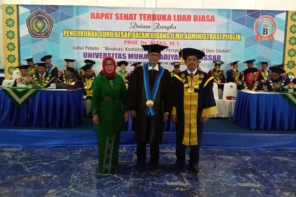 Unismuh Punya Guru Besar Baru, Ini Pesan Kordinator Kopertis Wilayah IX Sulawesi