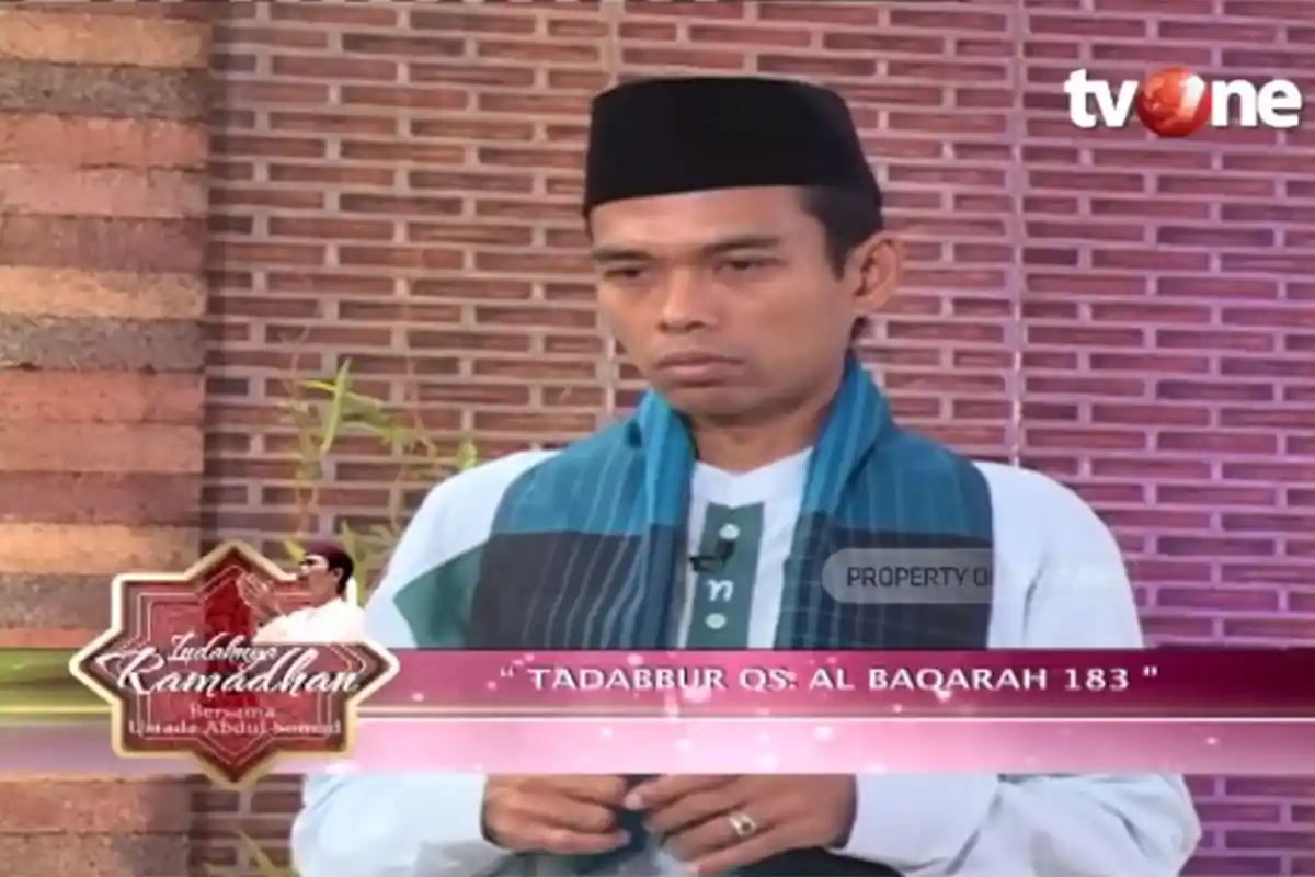 Live Streaming Ceramah Ustadz Abdul Somad di TVOne Jelang Berbuka Puasa dan Indahnya Ramadhan 2019