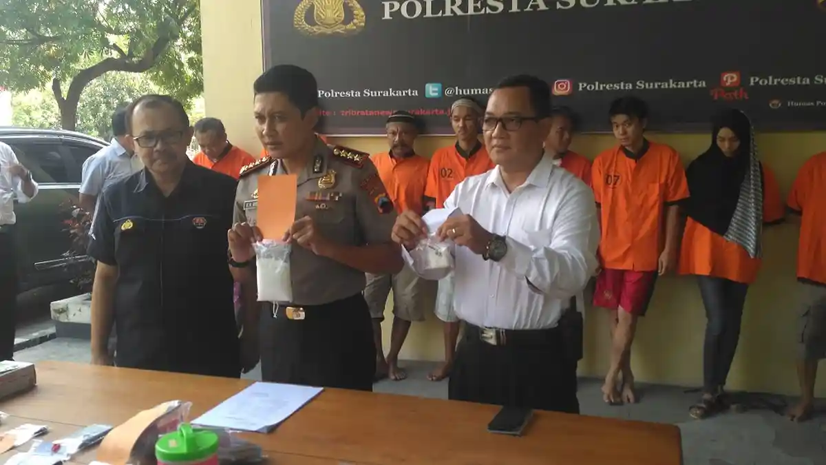 252,18 Gram Sabu-sabu Tak Bertuan Ditemukan di Kawasan Sangkrah, Pasar Kliwon, Solo