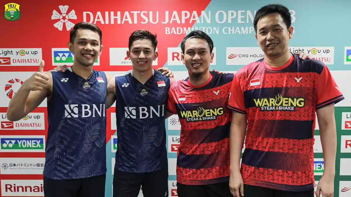 Hasil Perempat Final Japan Open 2023: Fajar/Rian Menangi Duel Merah-Putih Lawan Ahsan/Hendra