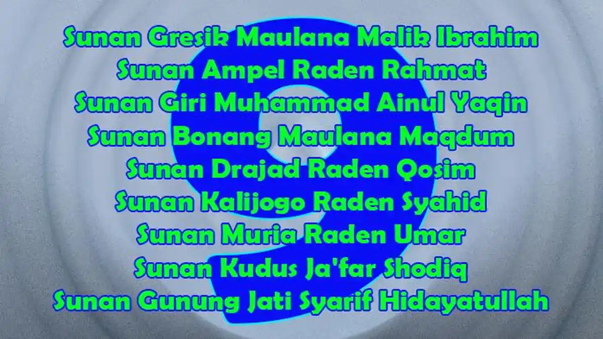 Lirik Sholawat Wali Songo: Sunan Gresik Maulana Malik Ibrahim, Sunan ...