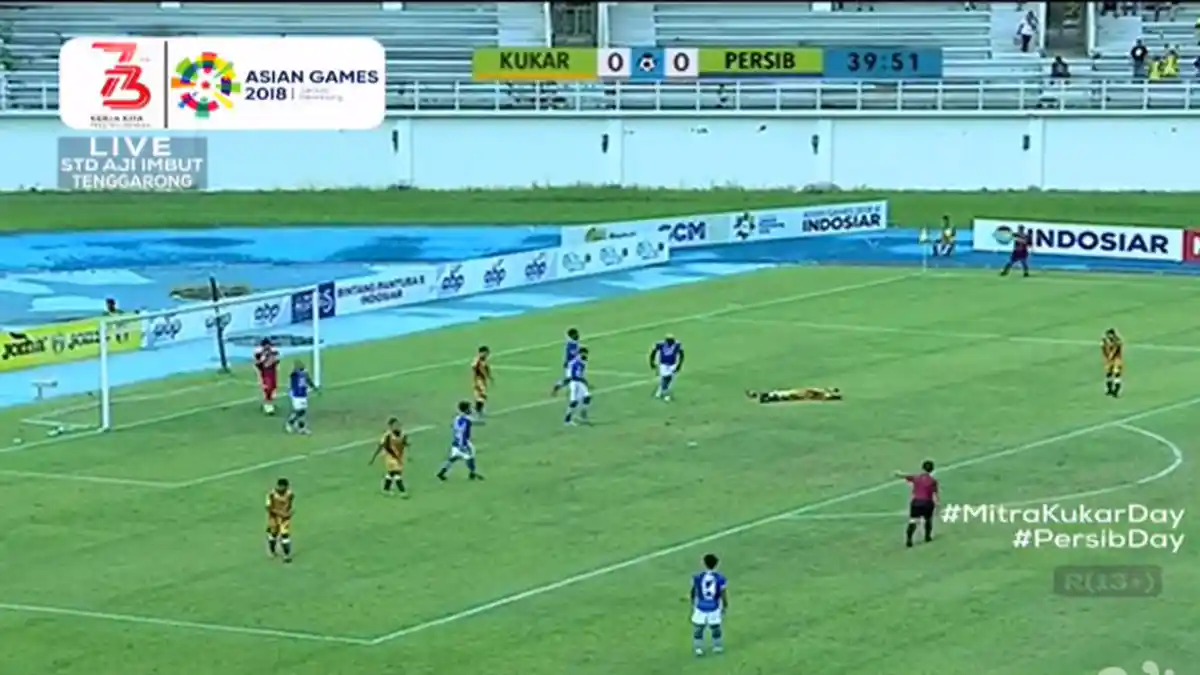 STREAMING Babak II Mitra Kukar Vs Persib Bandung, Babak I Persib Tertekan dan Skor 0-0