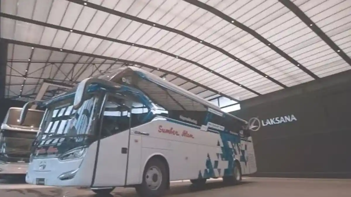 Penampakan Bus Bio Smart PO Sumber Alam Aman dari Corona, Prototipe Pabrikan Karoseri Laksana