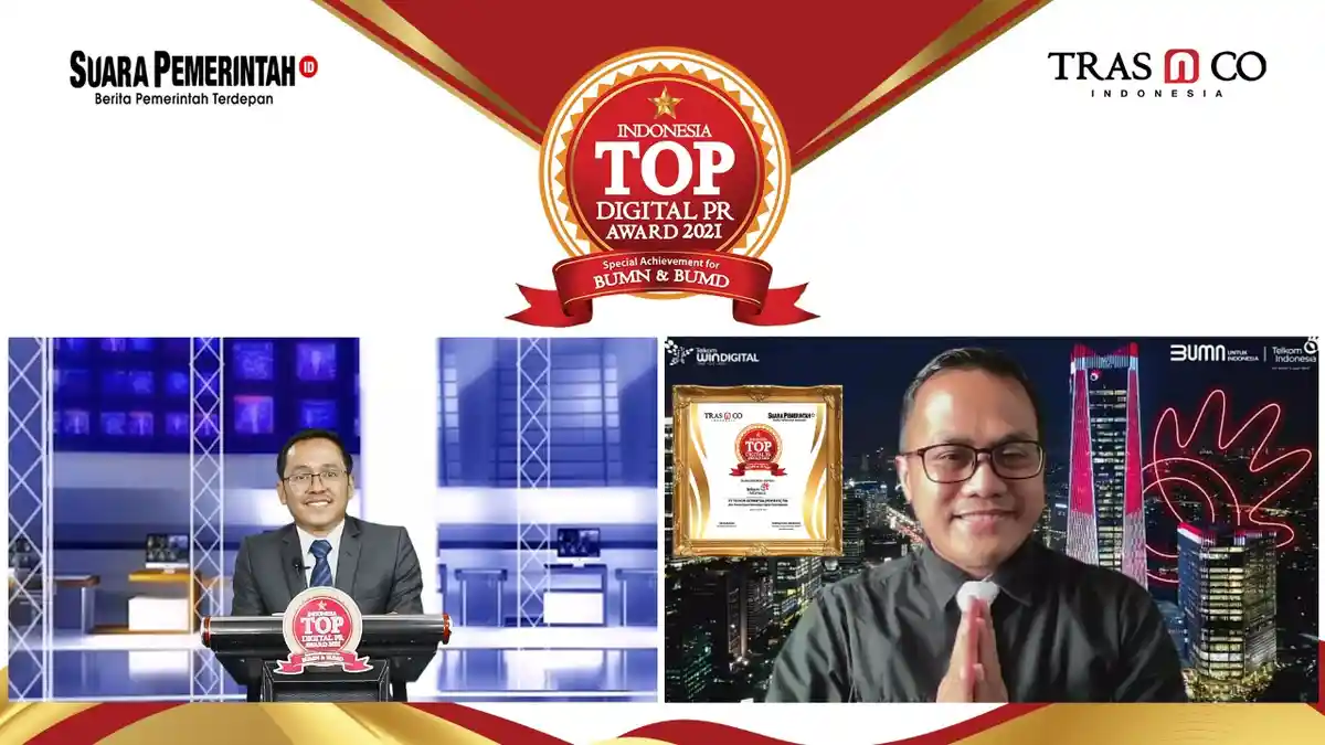 Optimalkan Tranformasi Digital, Telkom Raih Indonesia Top Digital Public Relations Award 2021