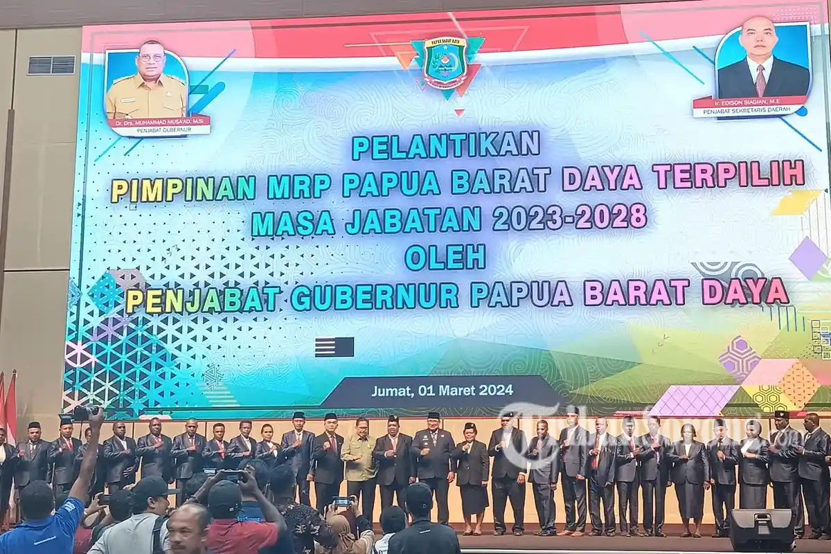 Pimpinan MRPBD Resmi Dilantik, Alfons Kambu: Kami Siap Perjuangkan Hak OAP