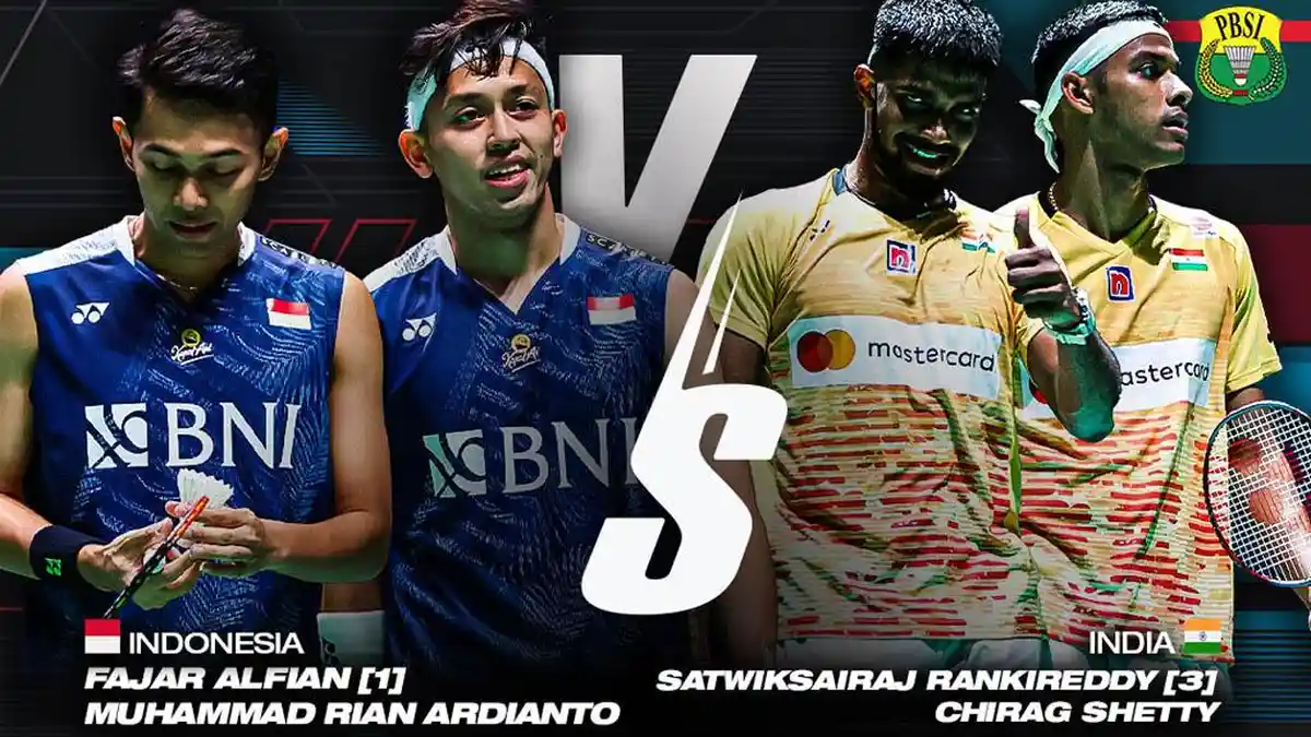Live Streaming Final Korea Open 2023, Fajar/Rian vs Satwiksairaj Rankireddy/Chirag Shetty