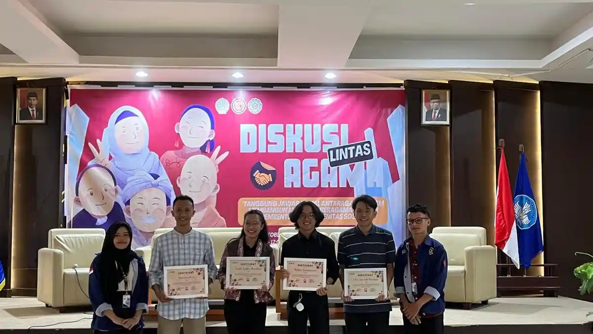 Bahas Moderasi Beragama, HMP Sosiologi Unesa Gelar Diskusi Lintas Agama dengan Perwakilan 4 Agama