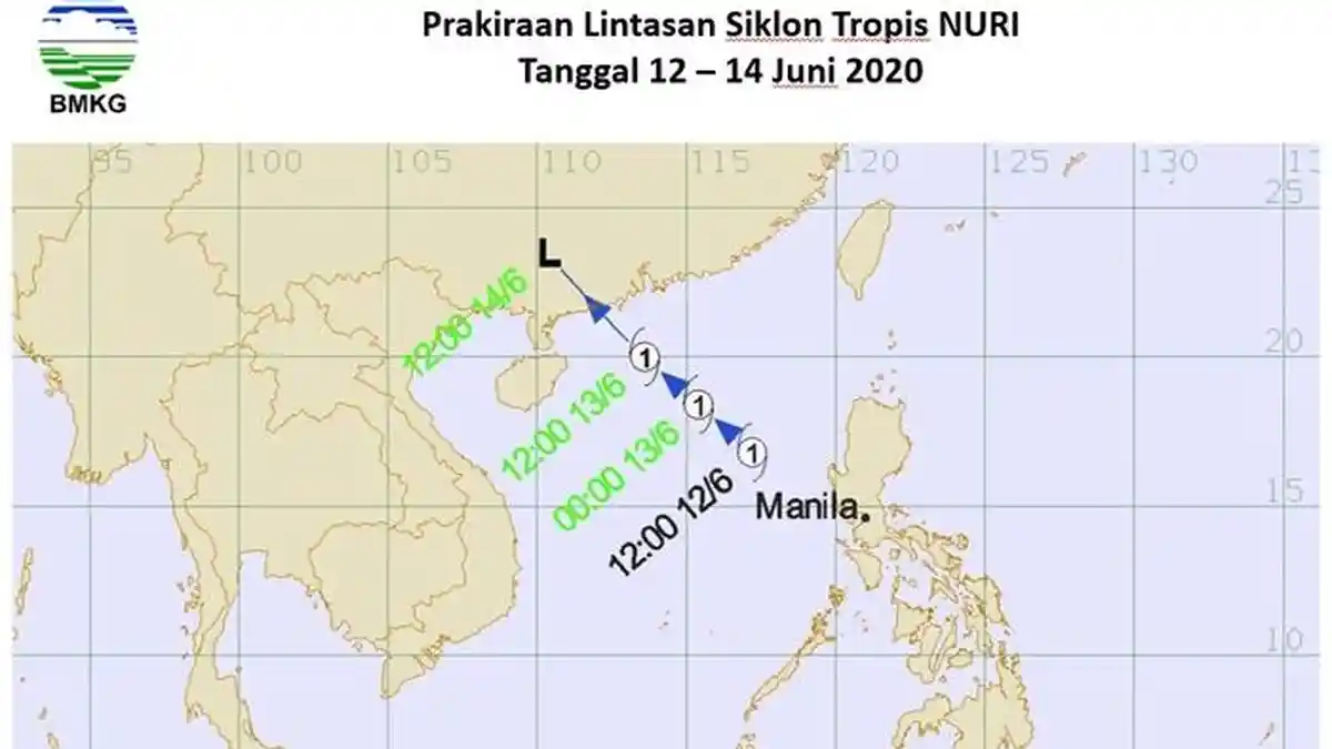 Waspada Dampak Siklon Tropis Nuri, Hujan Lebat Hingga Gelombang Tinggi