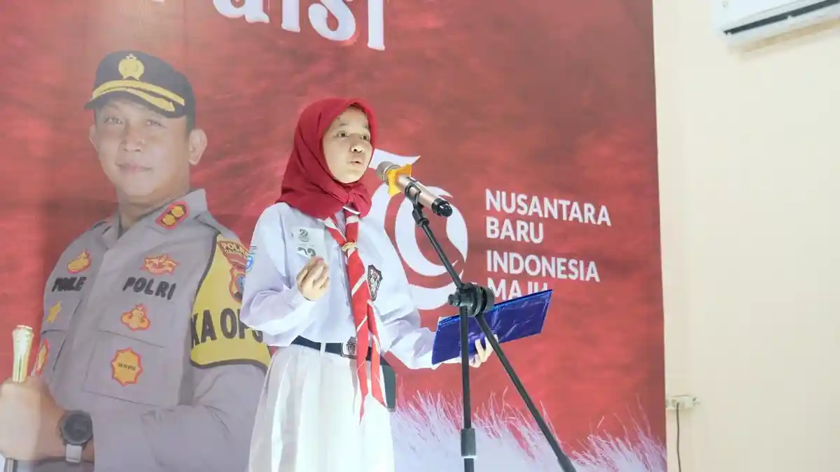 Sambut HUT Kemerdekaan RI, Polres Tanjungbalai Laksanakan Lomba Puisi Tingkat Sekolah Dasar