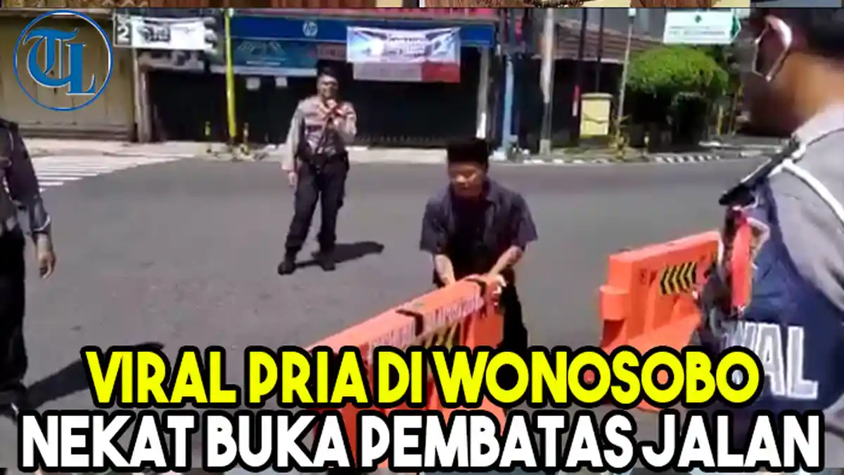 Viral Pria di Wonosobo Nekat Buka Pembatas Jalan dan Ngomel Tidak Takut Siapa-siapa