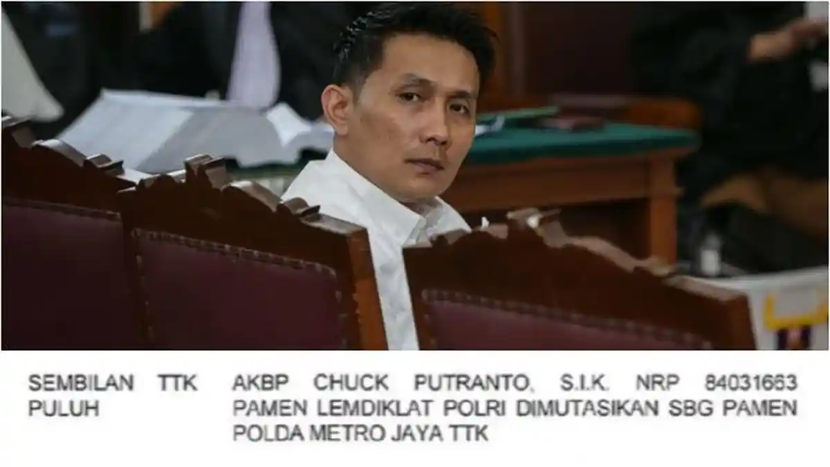 Ingat Chuck Putranto Perwira Polri dari Toraja Terlibat Kasus Sambo? Kini Naik Pangkat dan Dimutasi