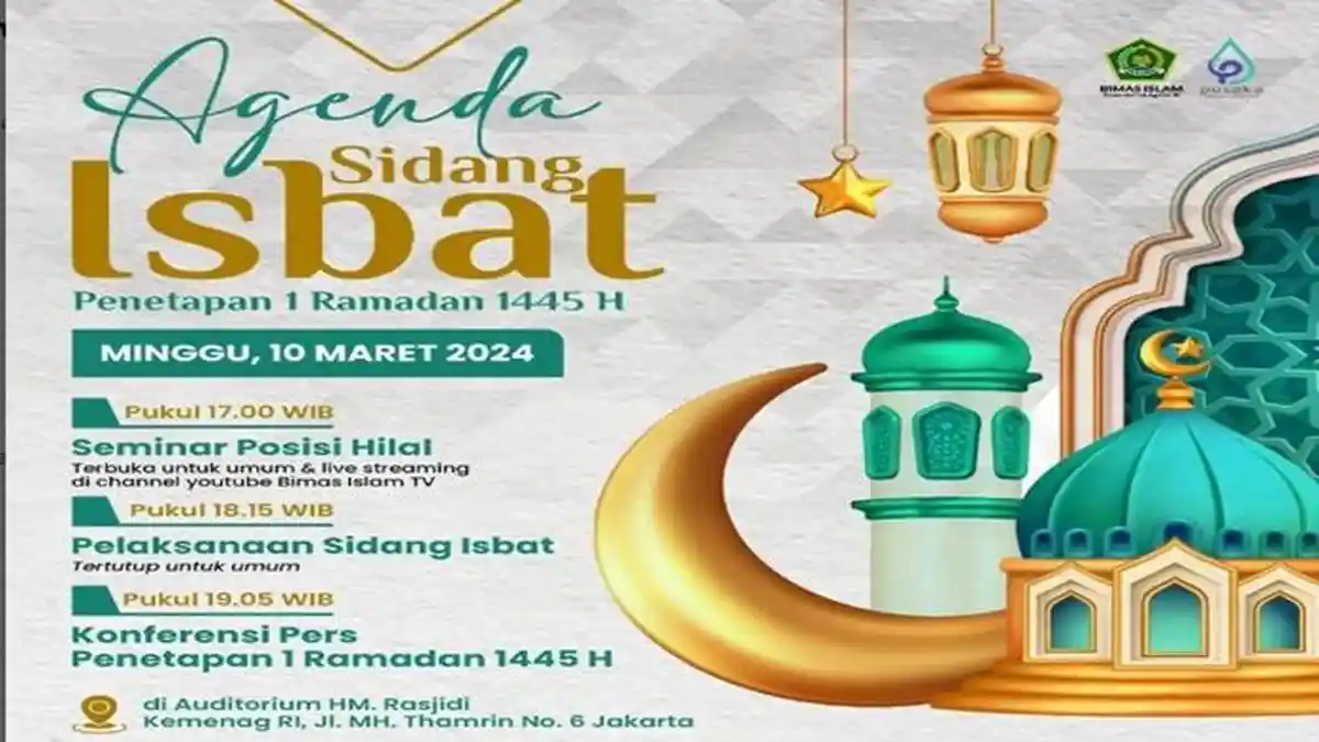 Hasil Live Sidang Isbat 1 Ramadhan 1445 H Jatuh Tanggal 11 Maret atau 12 Maret 2024? Link Streaming