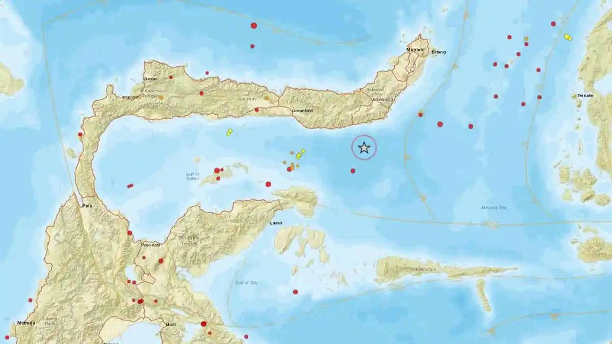 BREAKING NEWS: Gempa M 6,3 Guncang Teluk Tomini Sulawesi, Terasa di Kota Gorontalo