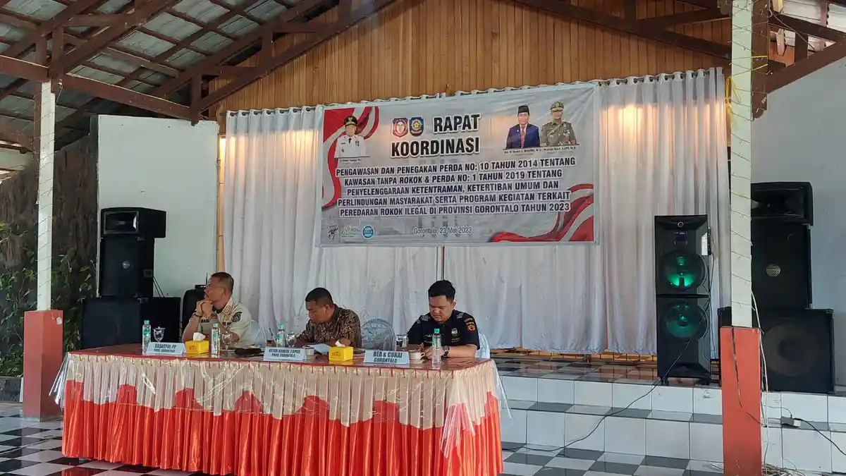 Satpol PP Gorontalo Agendakan Kampanye Perda Kawasan Tanpa Rokok di Sekolah