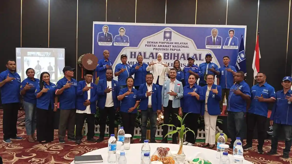 Momen Langka di Papua: Halal Bihalal PAN Bertepatan dengan Paskah, Semangat Kebersamaan Menguat