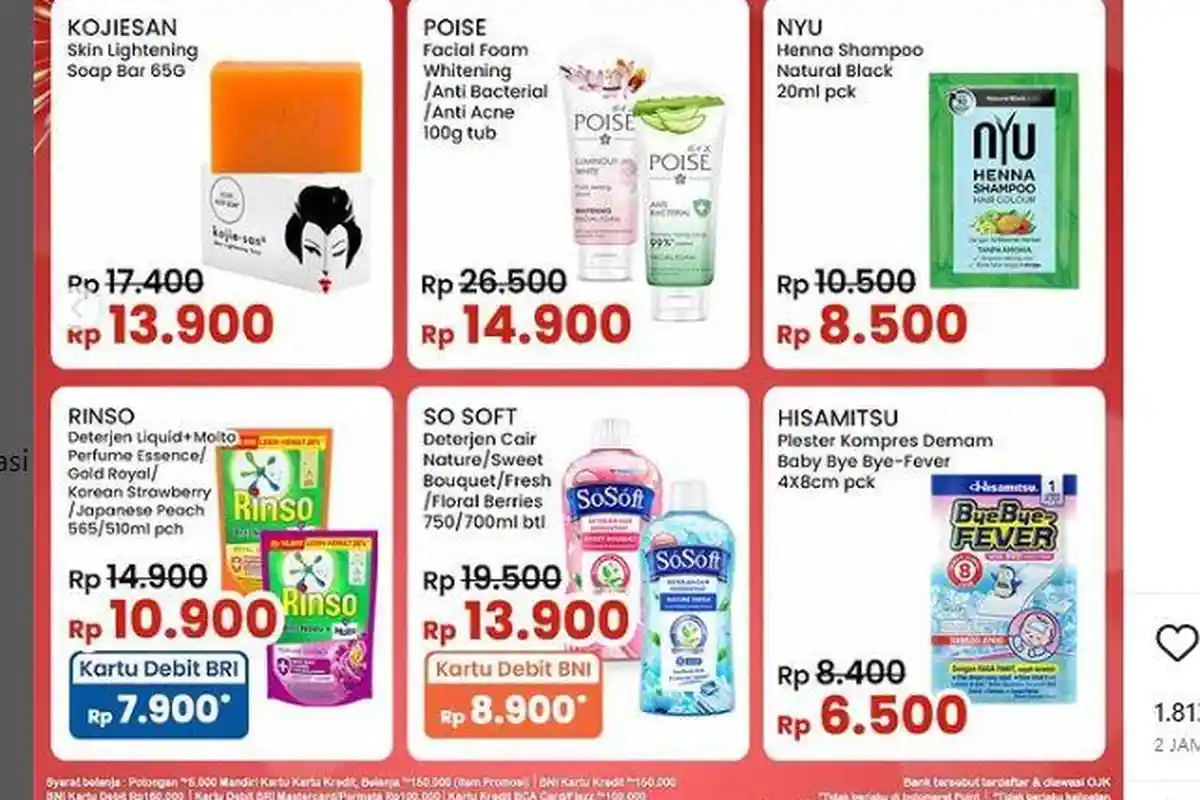 PROMO JSM Indomaret 10-12 November 2023: Produk Perawatan MURAH, Sabun Kojiesan Cuma Rp13.900