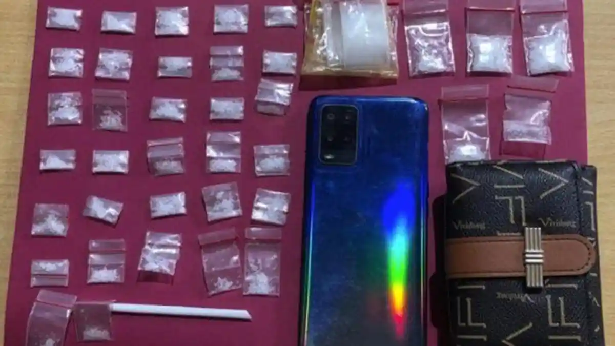 Polsek Samboja Kukar Tangkap Pengedar Sabu di Kampung Padang, Amankan 13,15 Gram Barang Bukti
