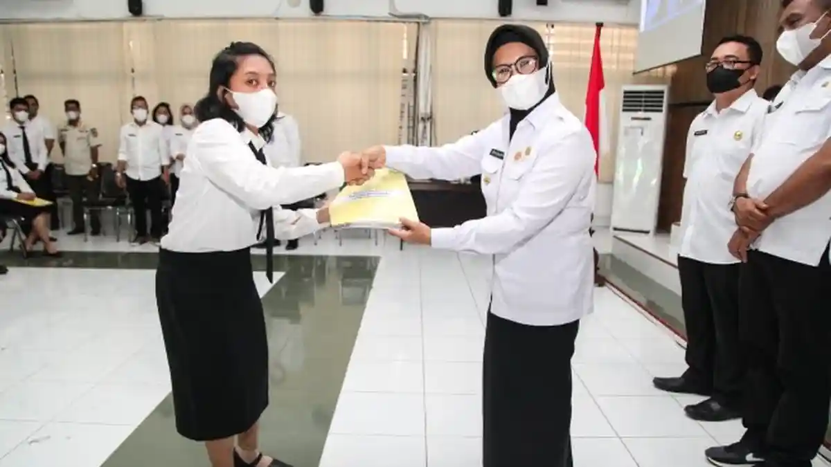 Wali Kota Siantar Definitif, 44 CPNS yang Statusnya Menggantung 6 Bulan Akhirnya Terima SK