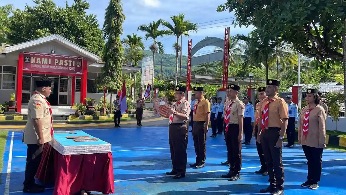 Lapas Kalabahi Alor Kukuhkan Gerakan Pramuka Gugus Depan