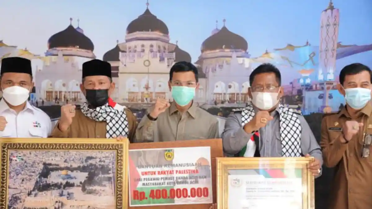 Pemko Banda Aceh Bantu Palestina Rp 400 Juta Melalui KNRP